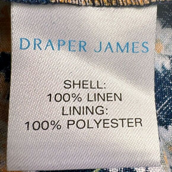 Draper James Maddie Babydoll Spring Blooms Floral Linen Smocked Dress. Small.NEW - Picture 9 of 10